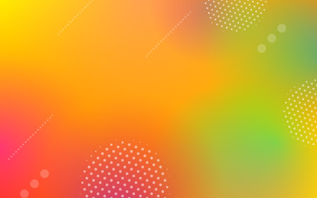Abstract geometric gradient elements on colorful background with modern dynamic shapes in minimal or digital futuristic styleのイラスト素材