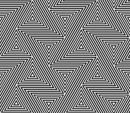 Abstract geometric pattern of seamless triangle mosaic grid lines.のイラスト素材