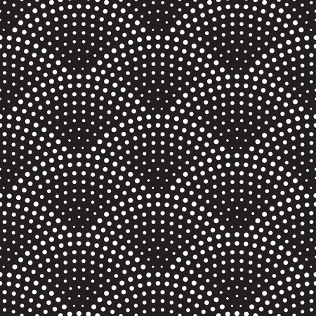 Seamless pattern vector background of scales or fountain confetti in retro art deco arch design with white dots on black Gatsby styleのイラスト素材