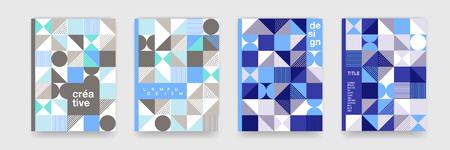 Geometric pattern background texture for poster cover design.のイラスト素材