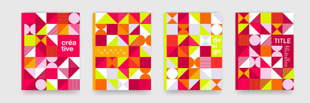 Geometric pattern background texture for poster cover design.のイラスト素材