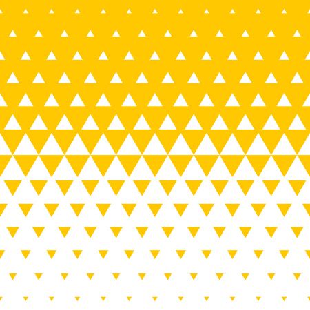 Abstract yellow and white triangle halftone pattern background.のイラスト素材