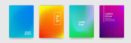 Background pattern, abstract vector geometric halftone. Color gradient pattern graphic backgroundのイラスト素材