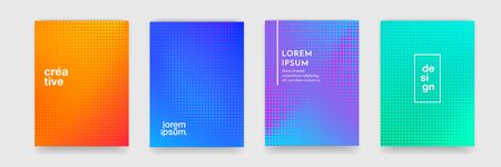 Background pattern, abstract geometric halftone color gradient. Vector trend texture pattern graphic backgroundのイラスト素材