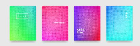 Background, abstract geometric texture design. Vector trend halftone mosaic texture, color gradient pattern backgroundのイラスト素材