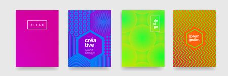 Background pattern texture, abstract geometric vector line design. Graphic color gradient, modern trend shape pattern backgroundのイラスト素材