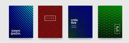 Background pattern, abstract geometric gradient texture. Vector line wave pattern backgrounds, modern trend cover graphic designのイラスト素材