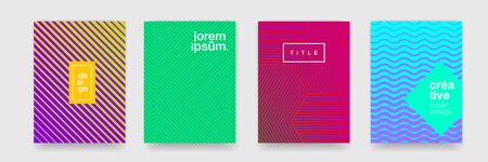 Background pattern, abstract geometric gradient texture, modern colors graphic design. Vector simple geometric line wave pattern backgroundsのイラスト素材