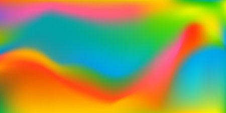 Color blend liquid abstract pattern background. Vector holographic iridescent watercolor fluid...