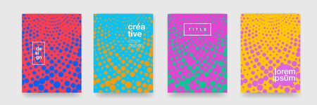 Abstract geometric texture and colorful gradient.のイラスト素材