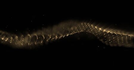 Golden glitter  with sparkling lightの写真素材