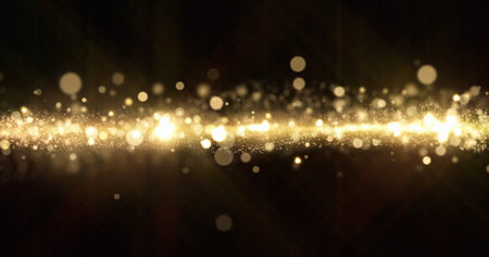 Golden glitter  with sparkling light