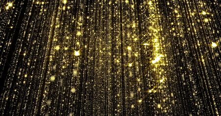 Golden glitter  with sparkling lightの写真素材
