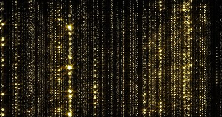Golden glitter  with sparkling lightの写真素材