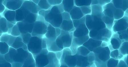 Water surface with sun light reflection and ripples on surfaceの写真素材