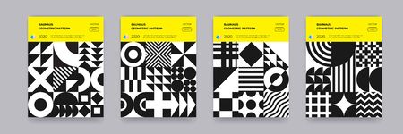 Bauhaus geometric patternのイラスト素材