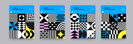 Bauhaus geometric patternのイラスト素材