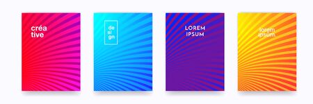 Pattern backgrounds, color gradient halftone wave line abstract trendy graphic design. Simple minimal wave line element pattern backgrounds in halftone color gradientのイラスト素材