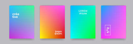 Background patterns, color abstract gradient, vector geometric halftone. Abstract shape color gradient line pattern backgrounds setのイラスト素材