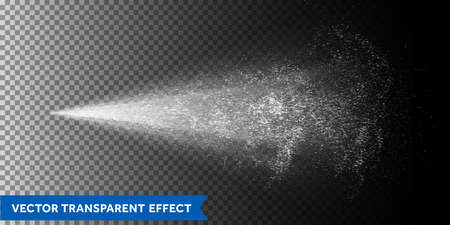 Water spray mist background, water jet atomizer vector splash particlesのイラスト素材