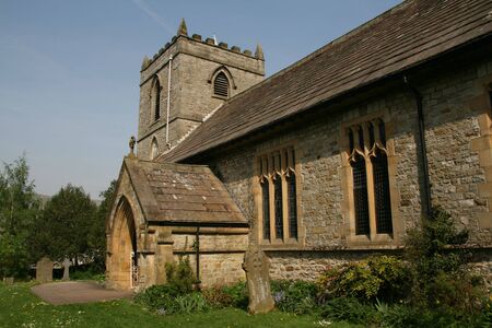 St Mary's Church Kettlwell Yorkshire Englandの写真素材
