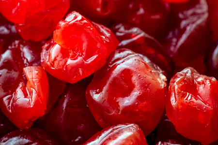Dried cherries closeupの写真素材