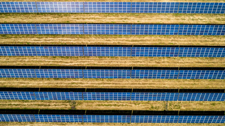 Solar battery background
