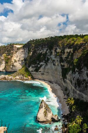 Diamond beach. Nusa Penida, Bali, Indonesiaの写真素材