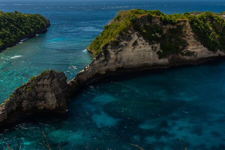 Atuh beach. Beautiful exotic beach. Nusa Penida, Bali Indonesia.の写真素材
