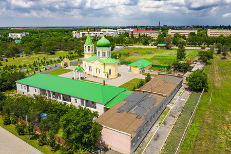 St. Nicholas Church in Izmail aerial view.