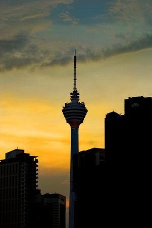 Kuala Lumpur Tower at sunset