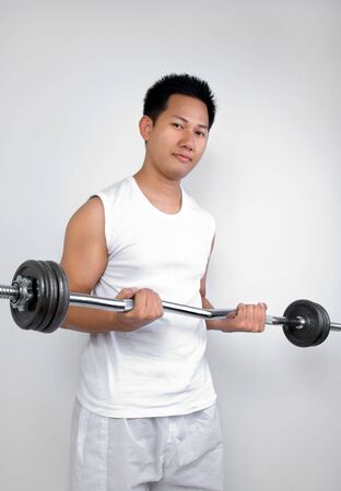 Man exercising の写真素材