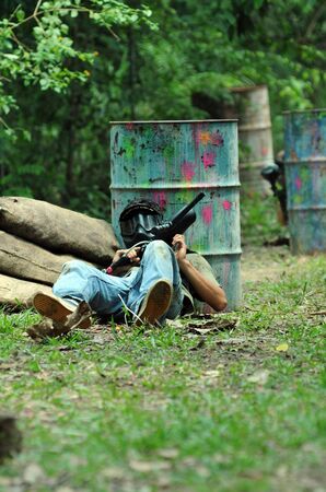 Paintball gameの写真素材