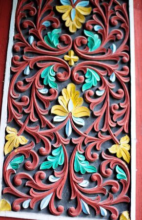 Indonesia wood carvingsの写真素材