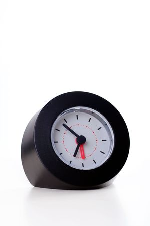 Clock on white backgroundの写真素材