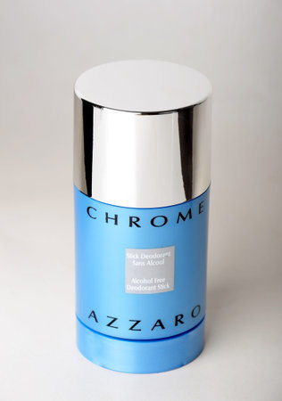 Kuala Lumpur, Malaysia - May, 21 2012: Azzaro Chrome stick deodorantのeditorial素材