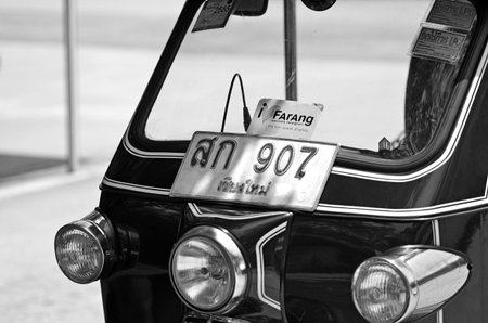 Chiang Mai, Thailand - May, 12 2012 : Close up picture of  tuk tuk taken in Chiang Mai