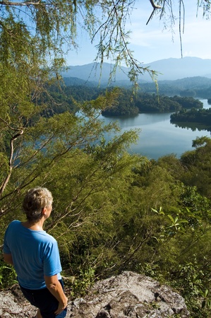 Kuala Lumpur, Malaysia - June, 2 2012: Dam scenery at Klang gates also known as Bukit Tabur in Selangorのeditorial素材