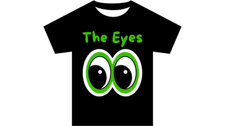 T-shirt design with typography and eyes. Vector illustration.の写真素材