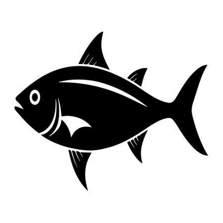 Fish icon. Simple illustration of fish icon for web design isolated on white backgroundのイラスト素材