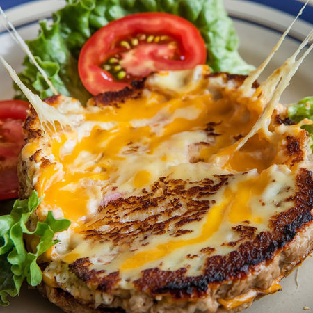 Pork cutlet with lettuce, tomato and mayonnaiseの写真素材