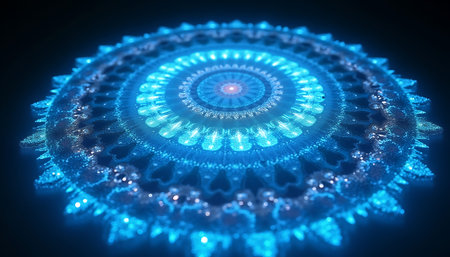 Abstract fractal. Fractal art background for creative design. Decoration for wallpaper, desktop,...