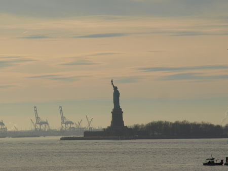 Statue of Liberty in New yorkの写真素材