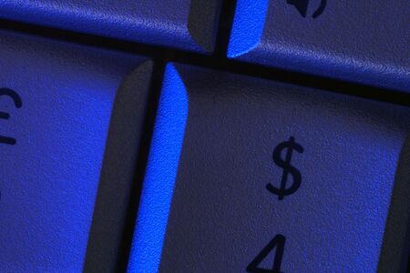 Close-up of laptop keysの写真素材