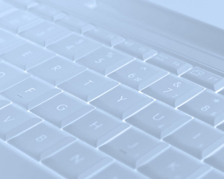 Computer laptop keyboard - lightened for backgrounds