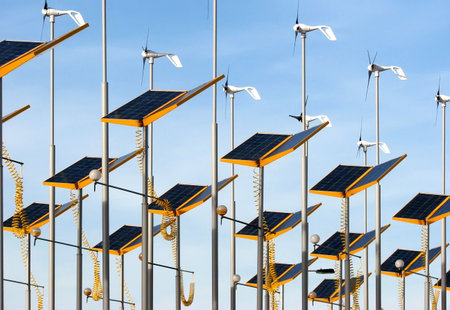 Conserving energy by using wind generators and solar panels