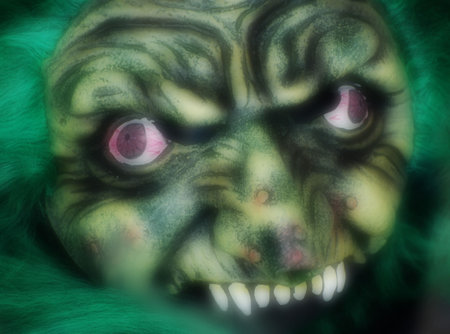 Close up of a witches  maskの写真素材