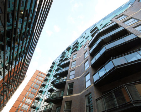 Office and apartment buildings in Leeds city centre