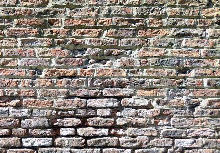 Section of old brick wall for backgrounds