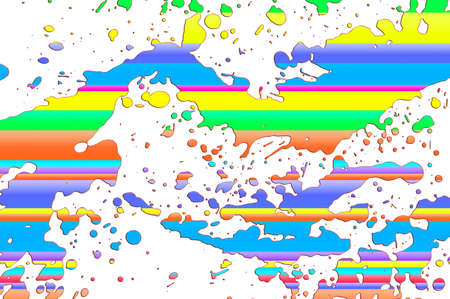Stripe splatter illustration for backgrounds and fillsの写真素材